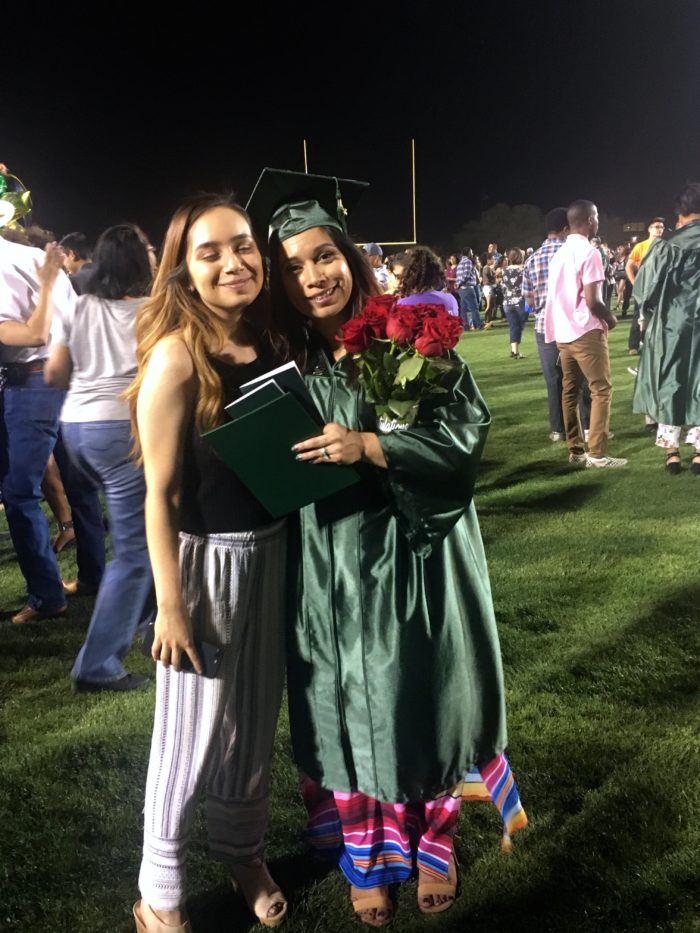 Monica Krantzman, AAS in ECE with daughter Viviana Hernandez (left). TOP PHOTO: Monica with her husband Darryl Krantzman. 