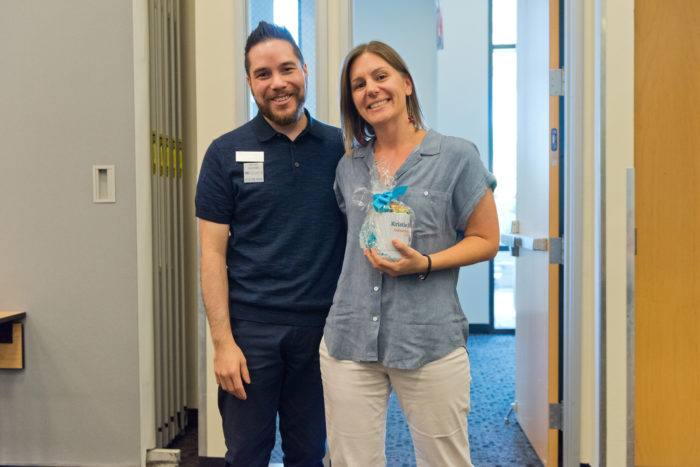 Eric Bucher and Kristie Scharer Educator of the Year at the Annual Meeting