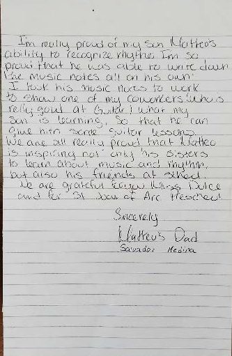 Badas and booms letter parent