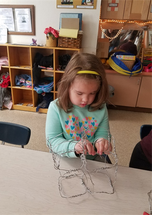 Girl with wire study